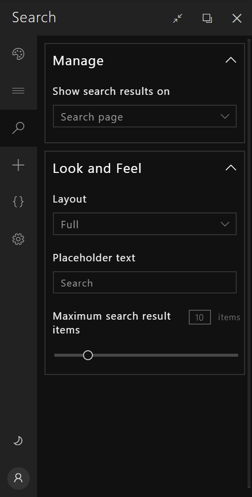 BindTuning Settings Search BindTuning Settings Search